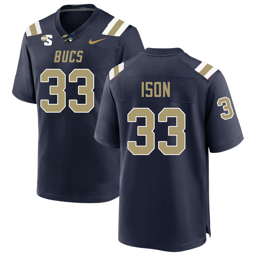 Men-Youth #33 Autavius Ison Charleston Southern Buccaneers College Football Jerseys Stitched Sale-Na